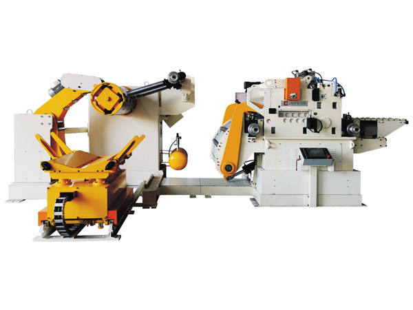 三機(ji)一體NC高配(pei)型精密料(liao)架矯直送(song)料機