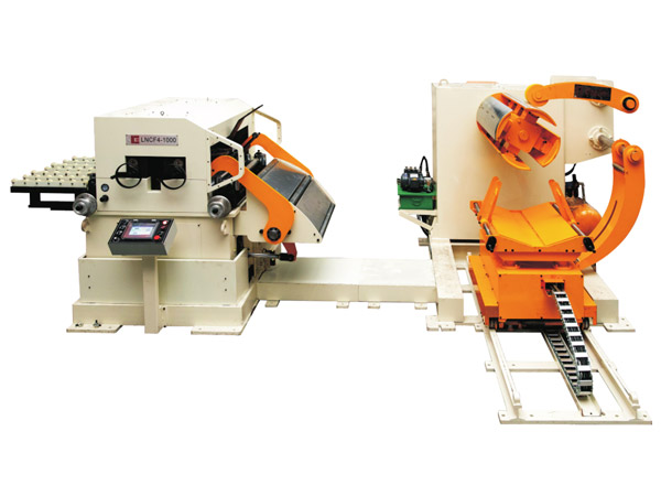 三機(ji)一體NC高(gao)配型精(jing)密料架(jia)矯直送(song)料機